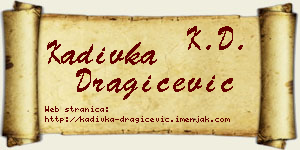 Kadivka Dragičević vizit kartica